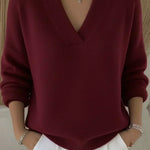 Vivelle relaxed V-neck jumper for women | Ellie Dublin
