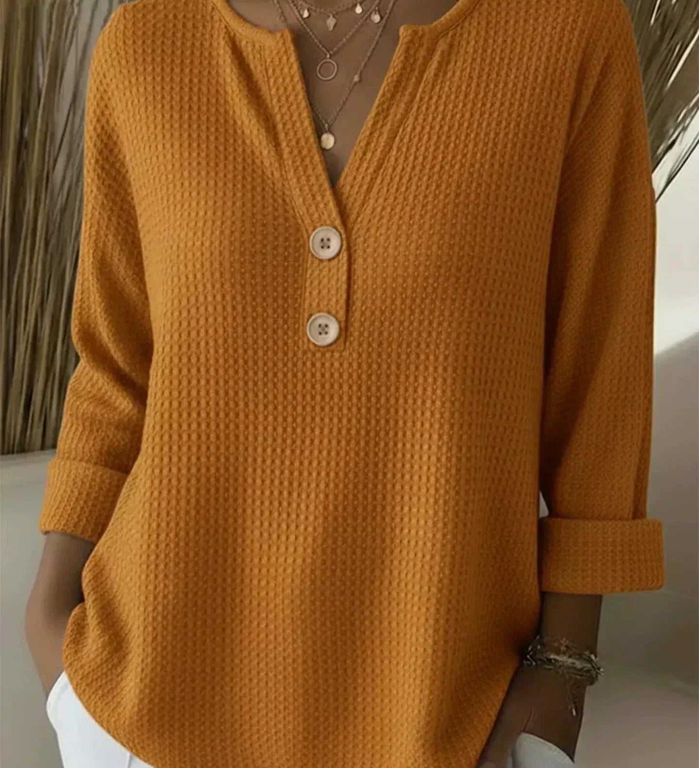 Lucinda henley button top, fourth colourway | Ellie Dublin