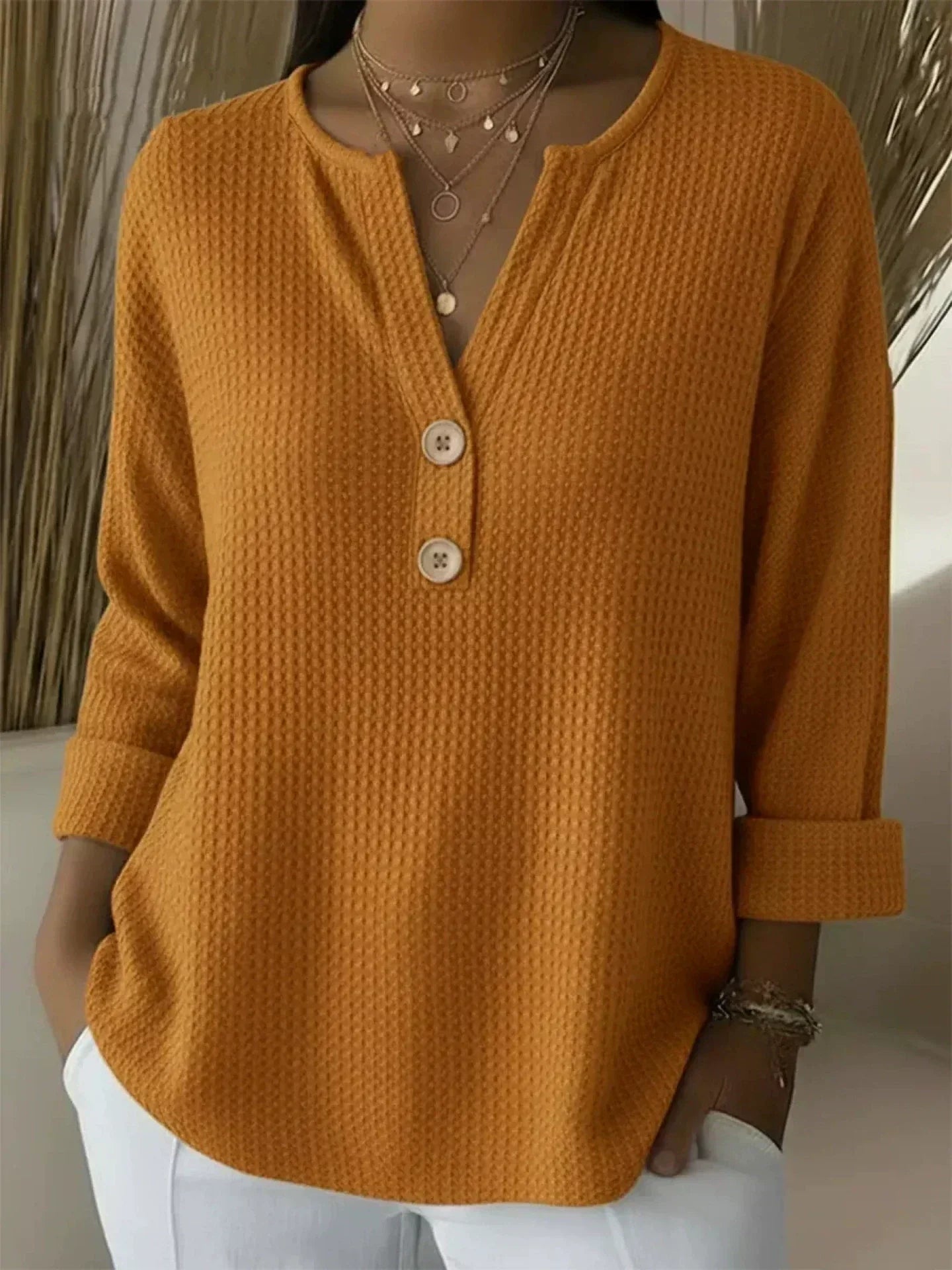 Lucinda henley button top, fourth colourway | Ellie Dublin