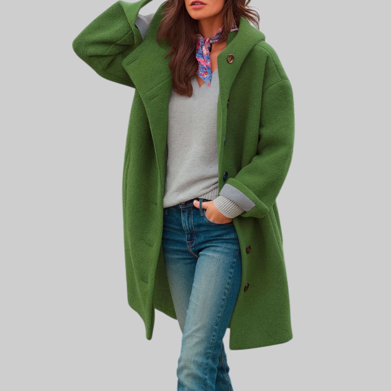 Freja | Comfortable Mid-Length Everyday Coat – view 6