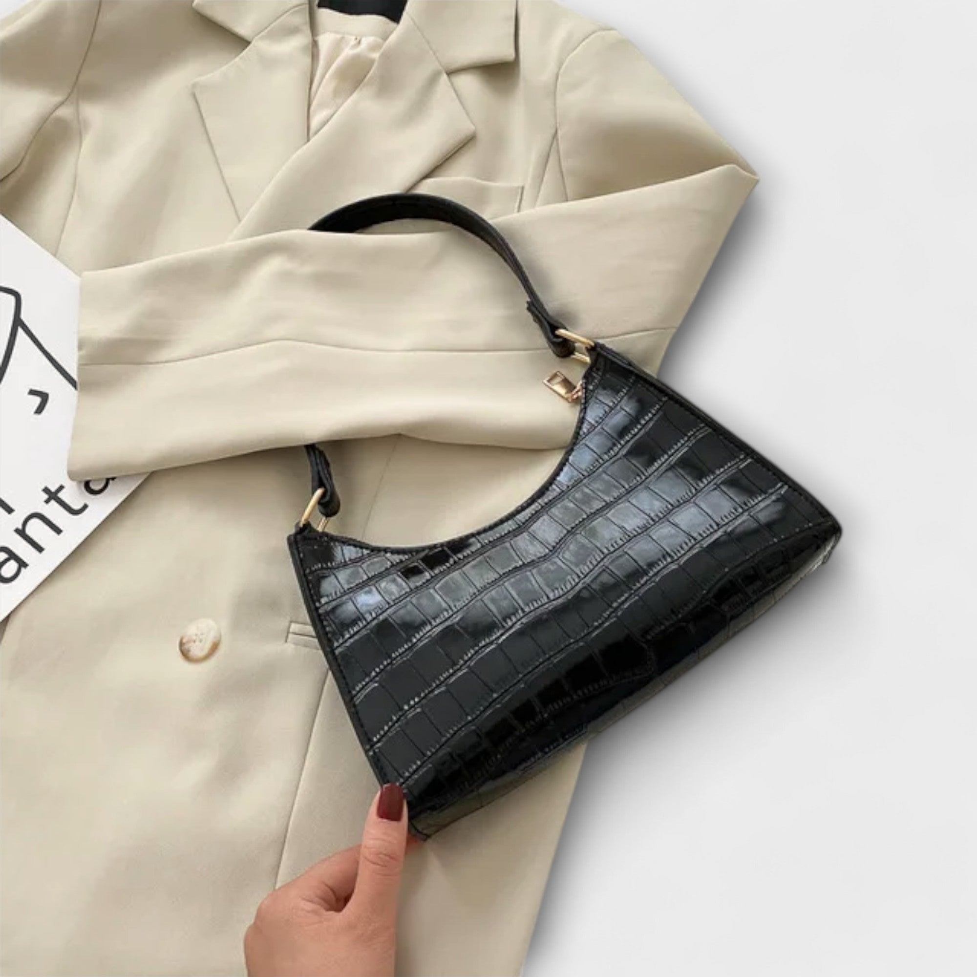Marguerite | Glossy Handbag – view 7