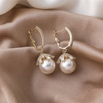 Malia Pearl Drop Earrings – view 3
