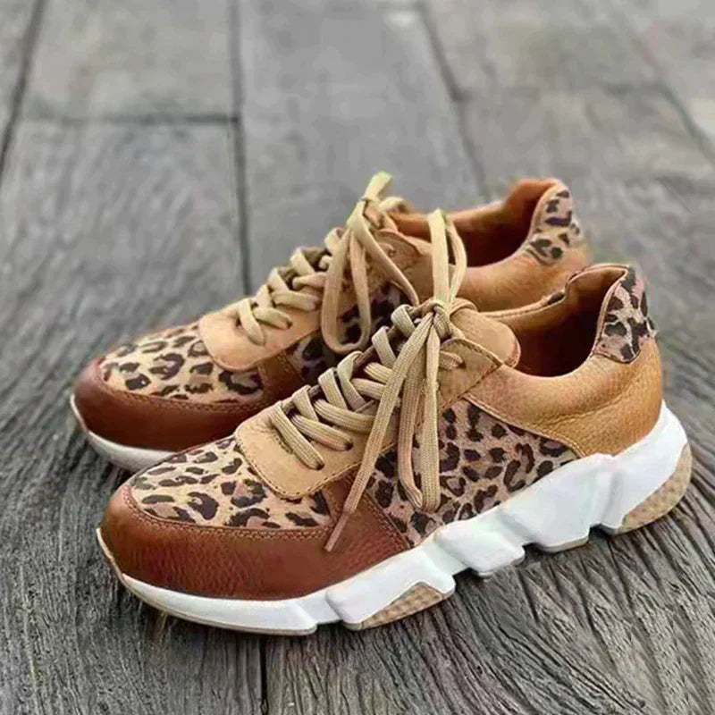 Lucie | Comfortable Leopard Trainers – view 4
