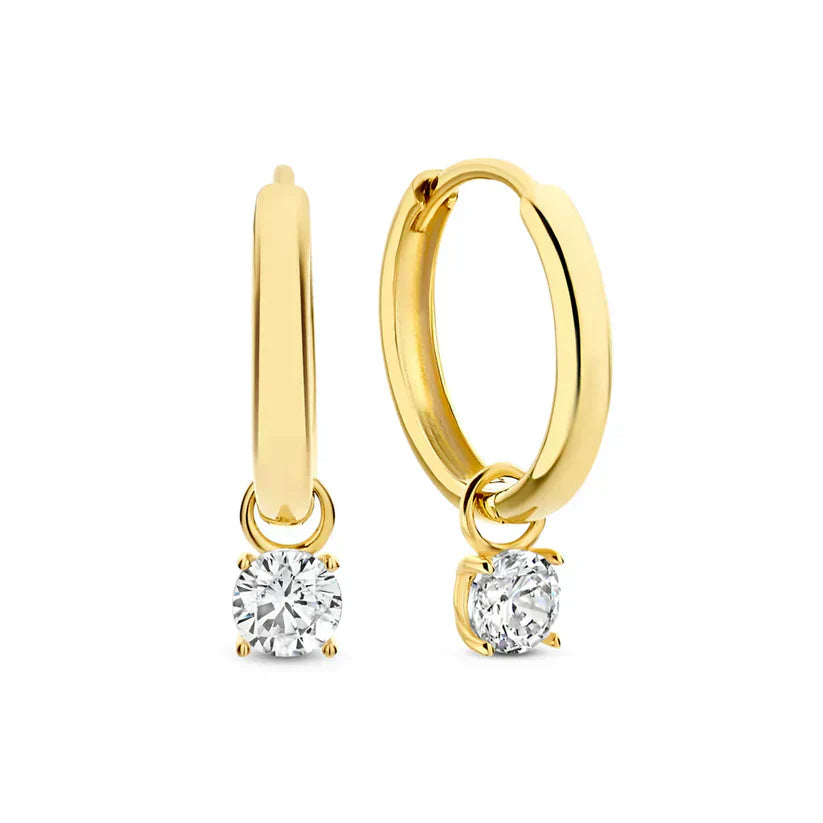 Lunar Drops Wire Earrings – view 2