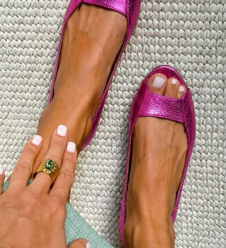 Adelina | Chic Comfort Gold Sandals – view 5