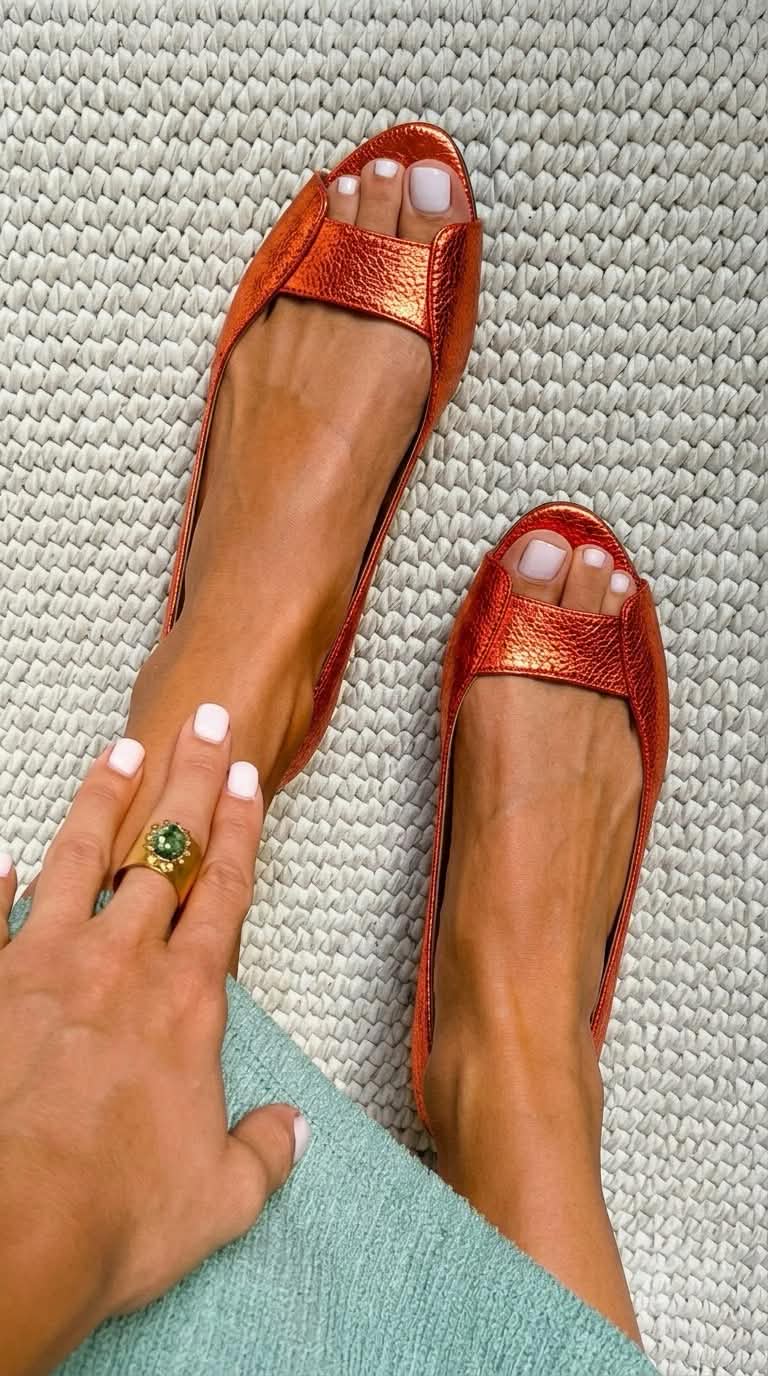 Adelina | Chic Comfort Gold Sandals – view 6