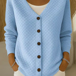 Laverne quilted cardigan, second colourway | Ellie Dublin