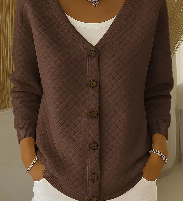 Laverne quilted cardigan, fourth colourway | Ellie Dublin