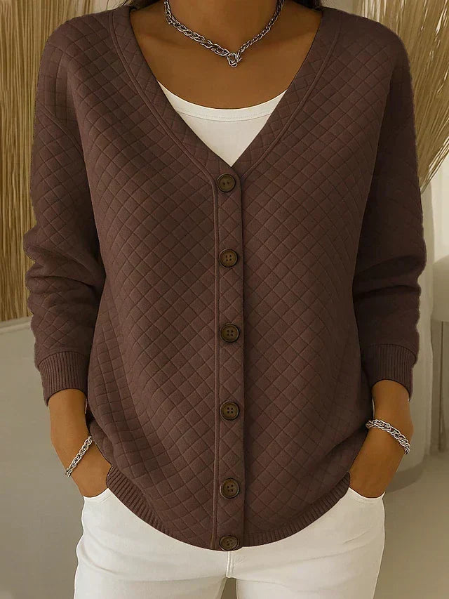 Laverne quilted cardigan, fourth colourway | Ellie Dublin