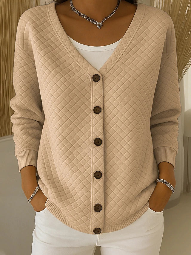 Laverne quilted cardigan, third colourway | Ellie Dublin