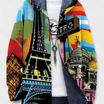 Siobhan Parisian pattern hooded cardigan | Ellie Dublin