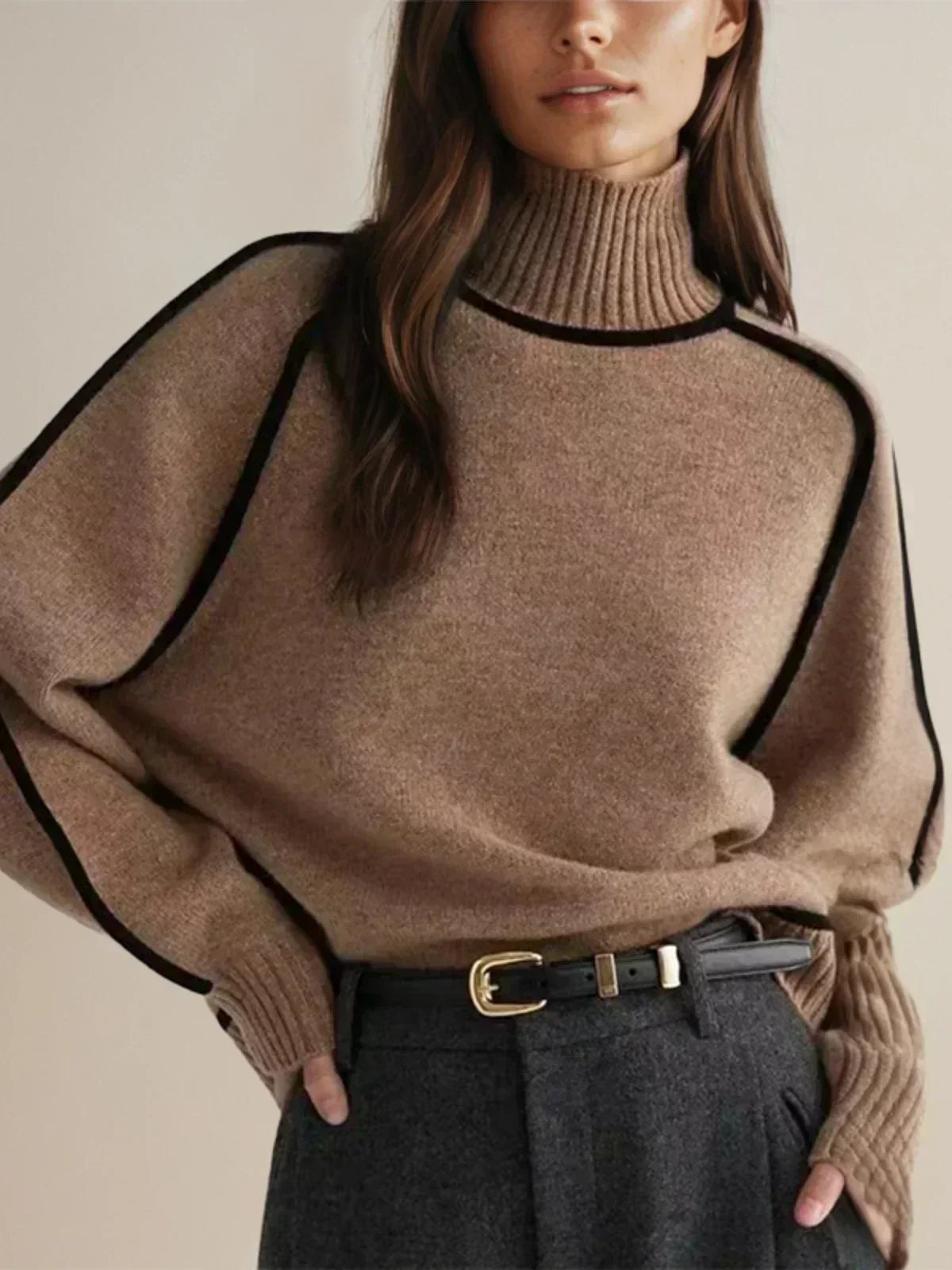 Sandrine | Chic Roll Neck Sweater – view 4