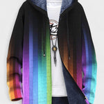 Laoise vertical stripe hooded cardigan for women | Ellie Dublin