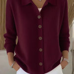 Josephine button-front collared cardigan | Ellie Dublin