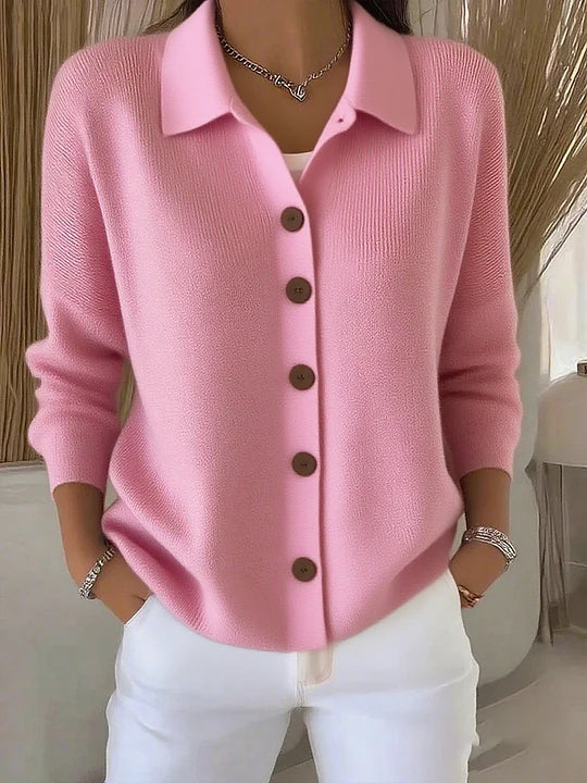 Josephine collared cardigan, second colourway | Ellie Dublin