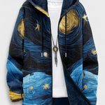 Treasa artistic pattern hooded cardigan | Ellie Dublin