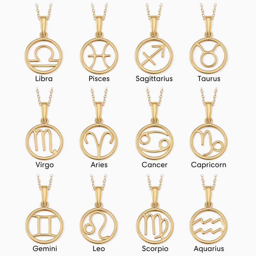 Astrological Sign Pendant Necklace – view 2