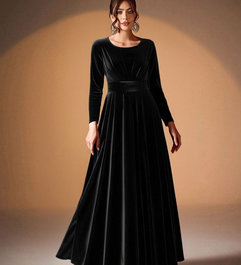 Béatrice | Maxi Dress with Long Sleeves – view 2