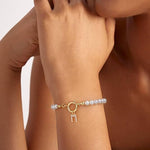 Gold Auden Initial Letter Bracelets – view 4