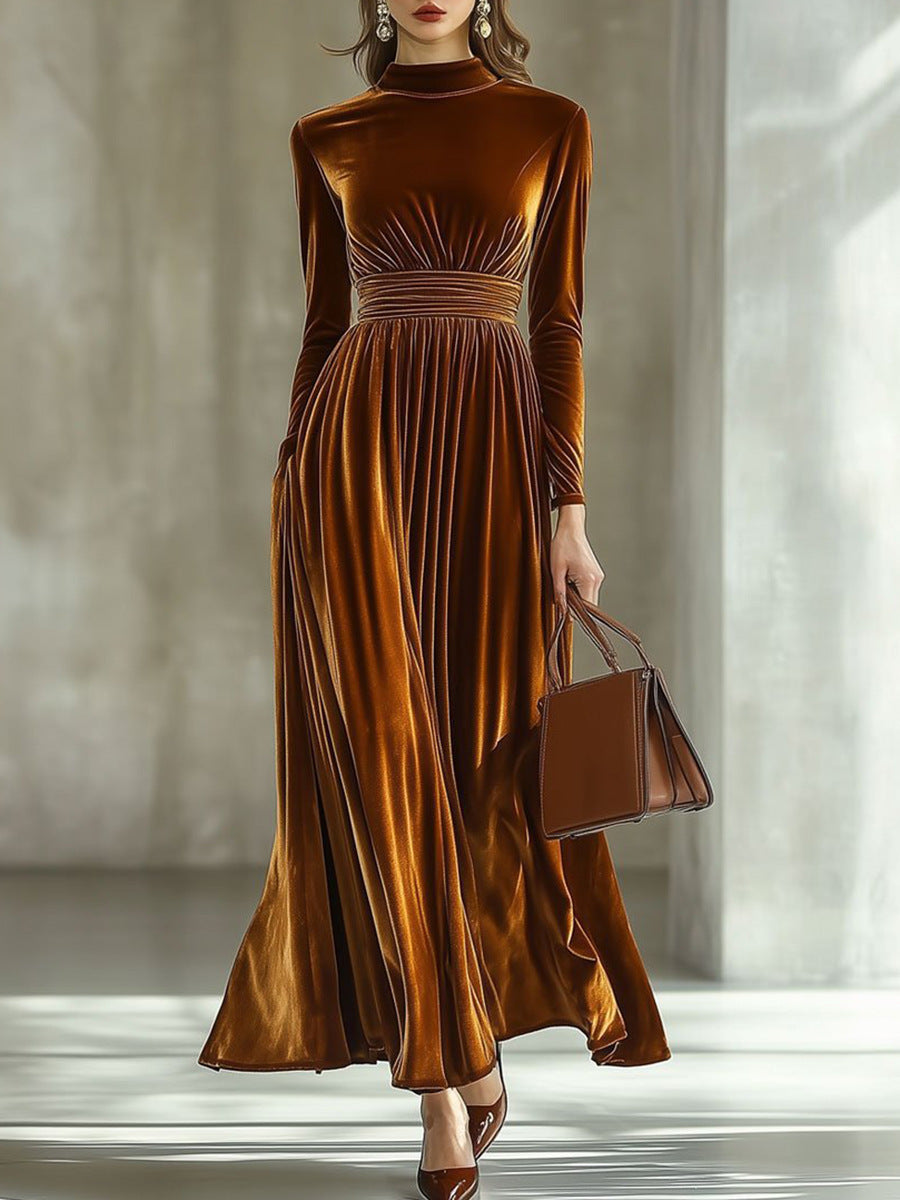Marie | Pleated Maxi Dress – view 2