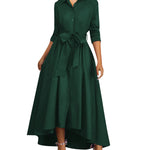 Martine | Perfect Buttoned Maxi Dress for Parties – view 6