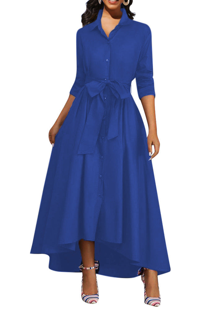 Martine | Perfect Buttoned Maxi Dress for Parties – view 5