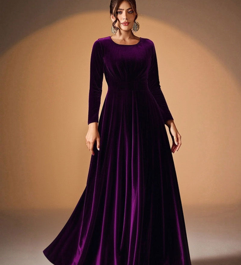 Béatrice | Maxi Dress with Long Sleeves – view 3