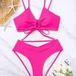 Clotilde | Front Knot Two-Piece Bikini Set – view 17