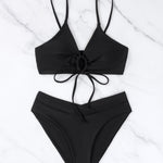 Clotilde | Front Knot Two-Piece Bikini Set – view 13