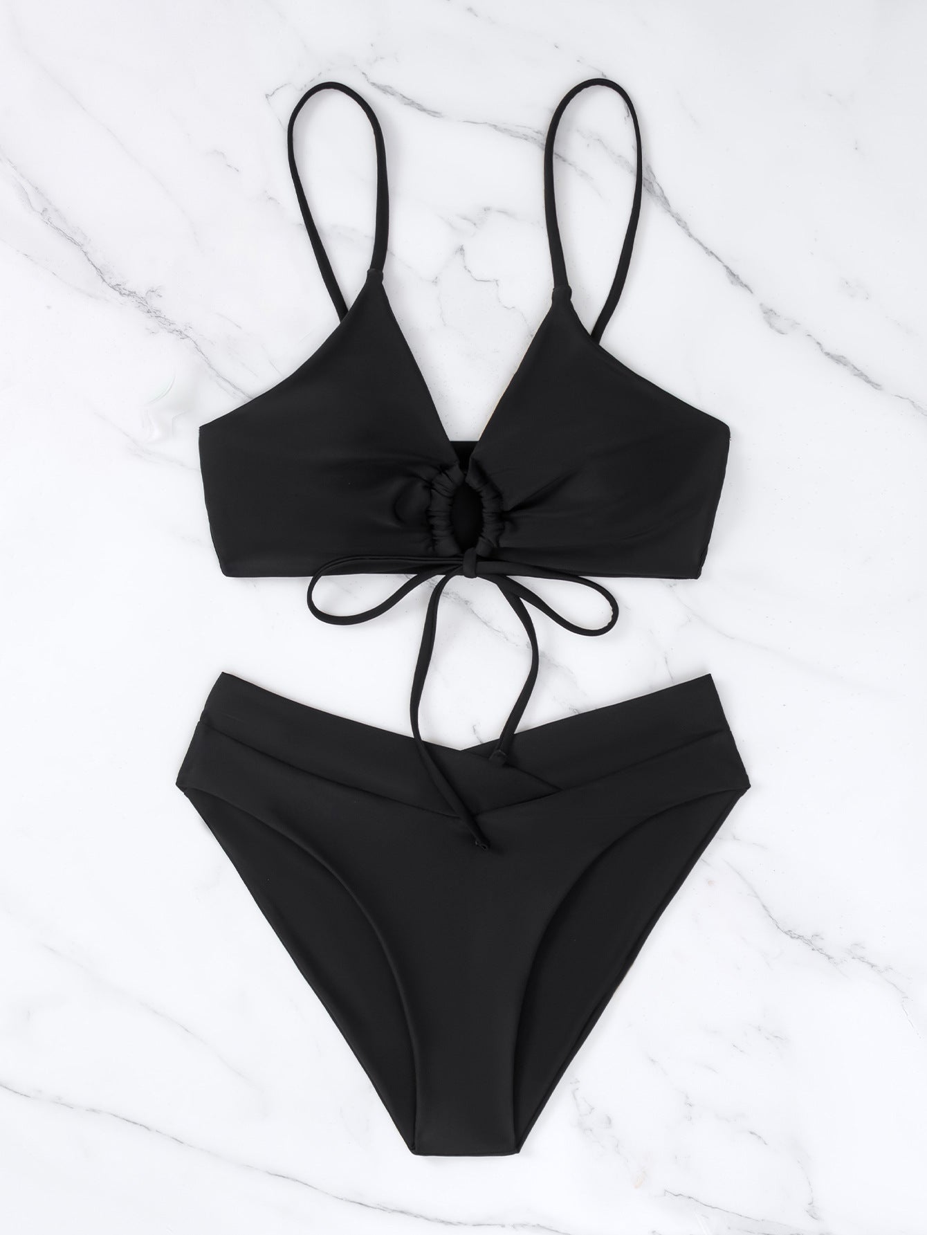Clotilde | Front Knot Two-Piece Bikini Set – view 13