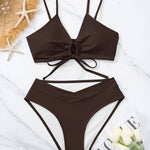 Clotilde | Front Knot Two-Piece Bikini Set – view 14