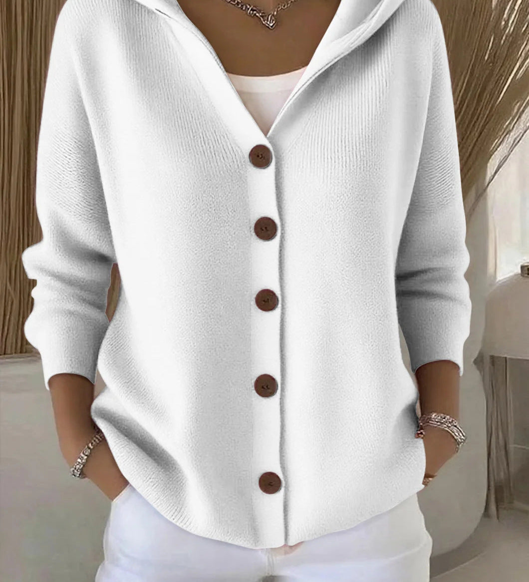 Darienne hooded knit cardigan, fifth colourway | Ellie Dublin