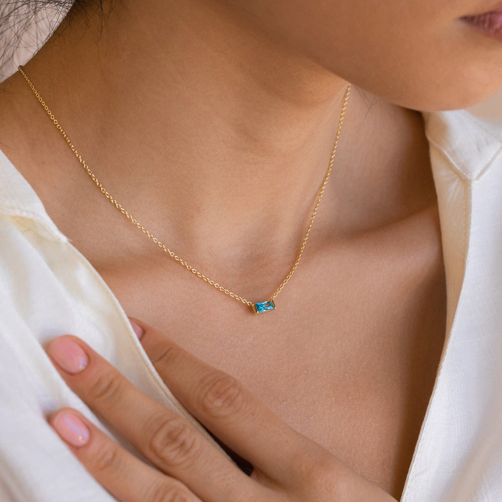 Livia – Silver Necklace Featuring Delicate Small Pendant – view 2