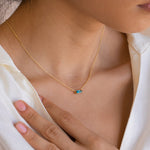 Livia – Silver Necklace Featuring Delicate Small Pendant – view 2