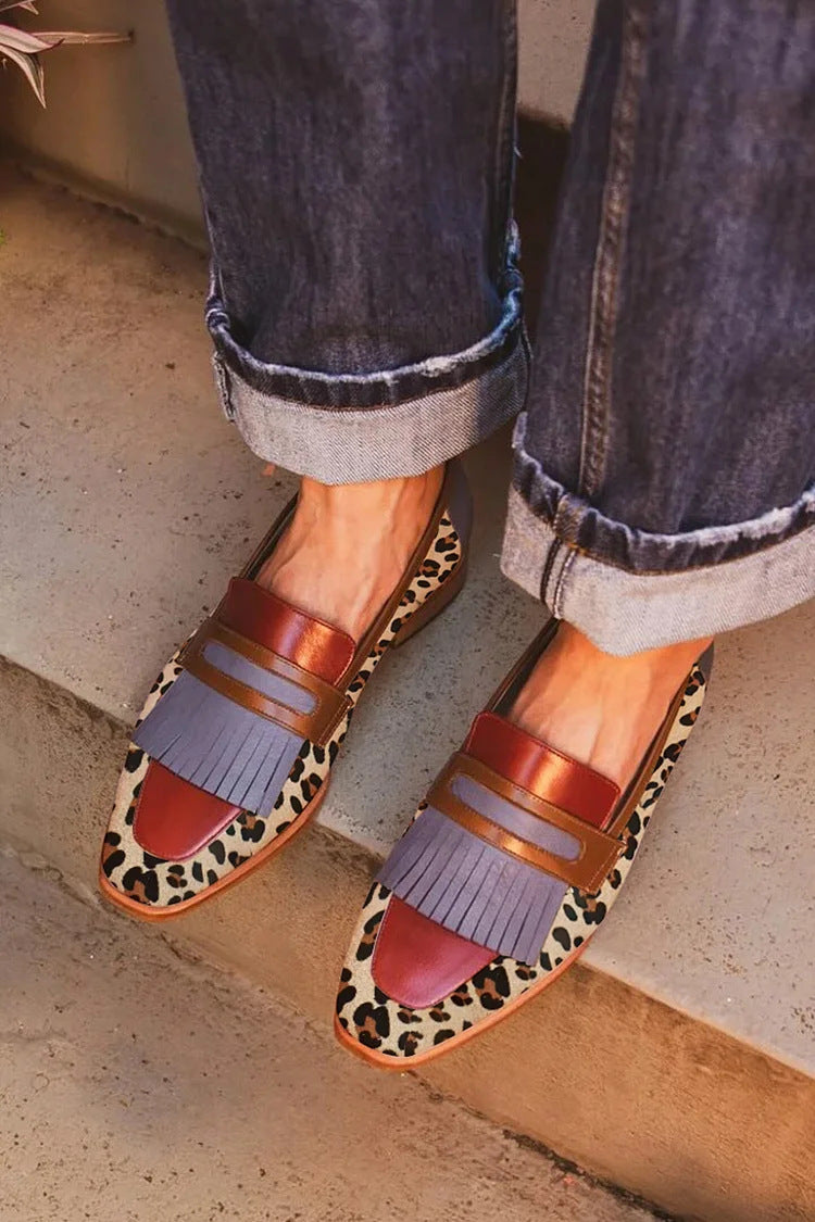 Zelda - Chic Leopard Print Moccasins – view 3