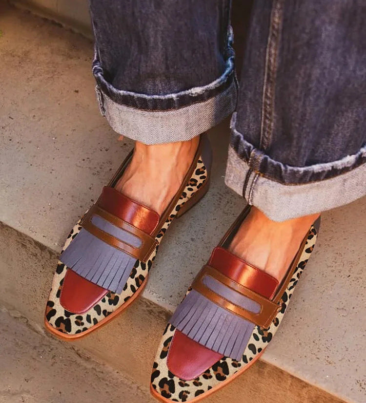 Zelda - Chic Leopard Print Moccasins – view 3