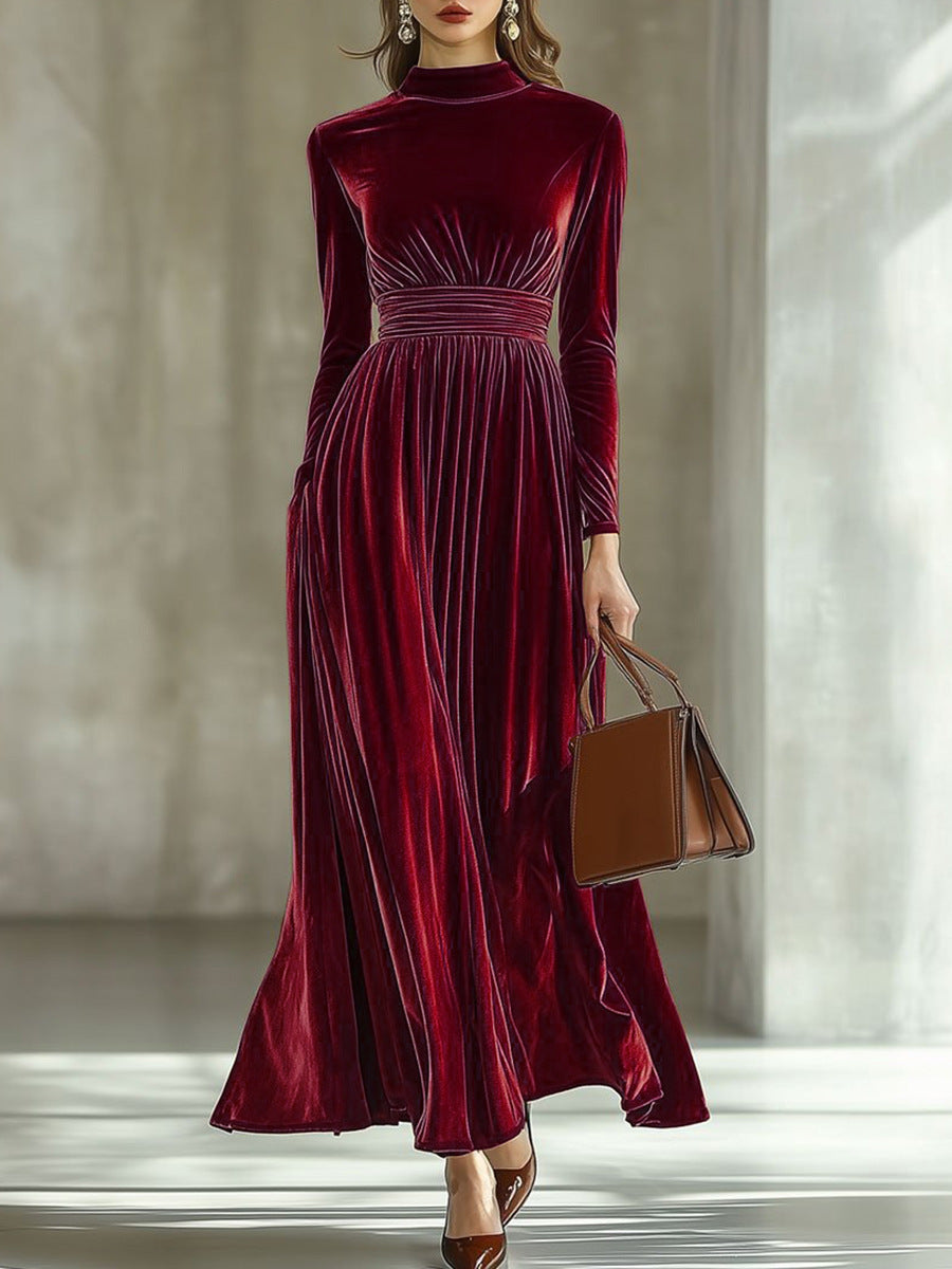 Marie | Pleated Maxi Dress – view 3