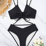 Clotilde | Front Knot Two-Piece Bikini Set – view 16