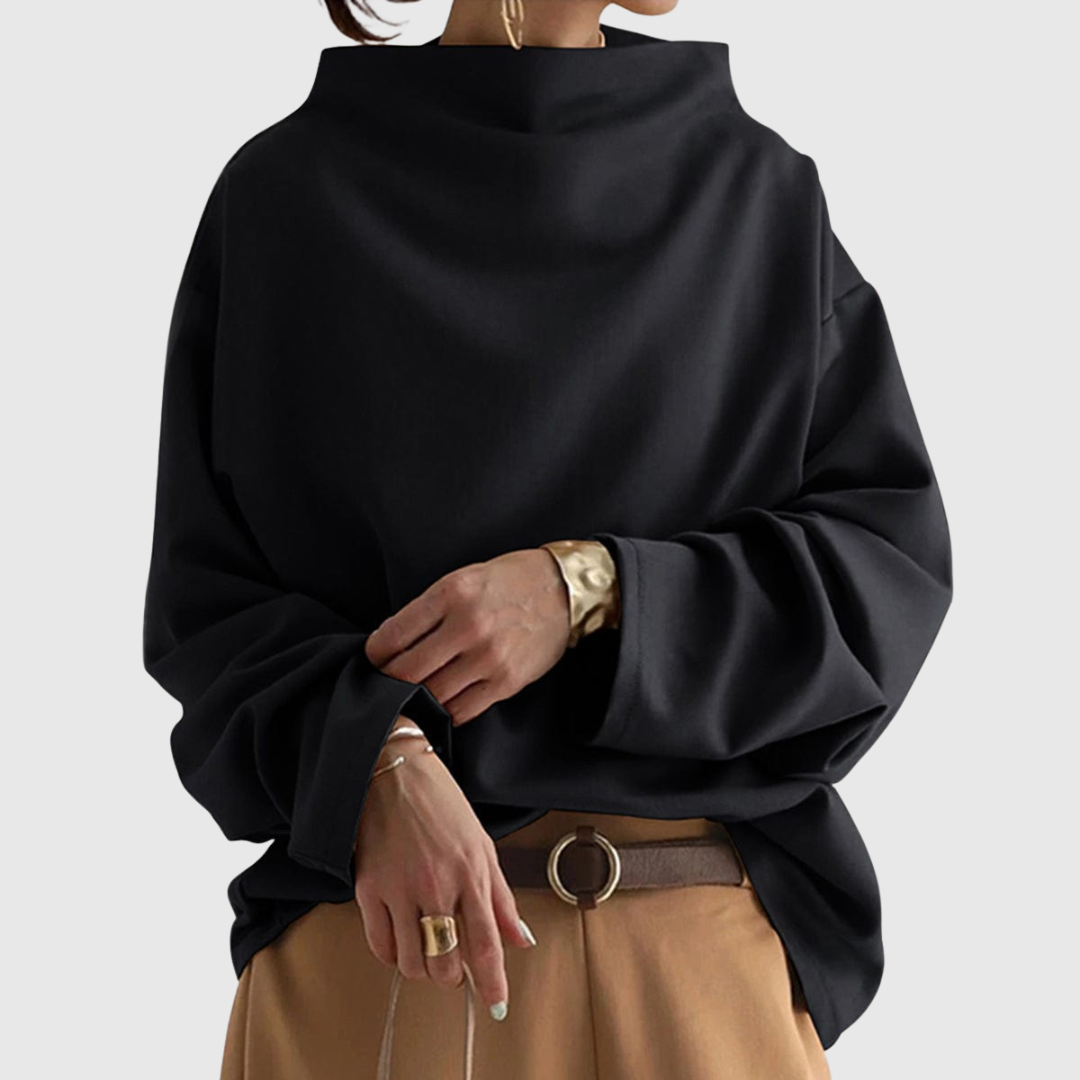 Lisa | Stylish High-Neck Casual Top