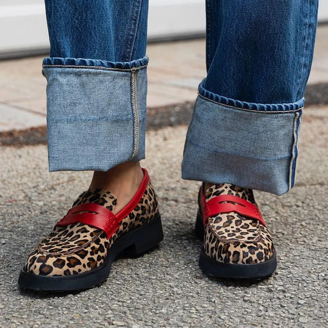 Roxie - Animal Print Loafers – view 2