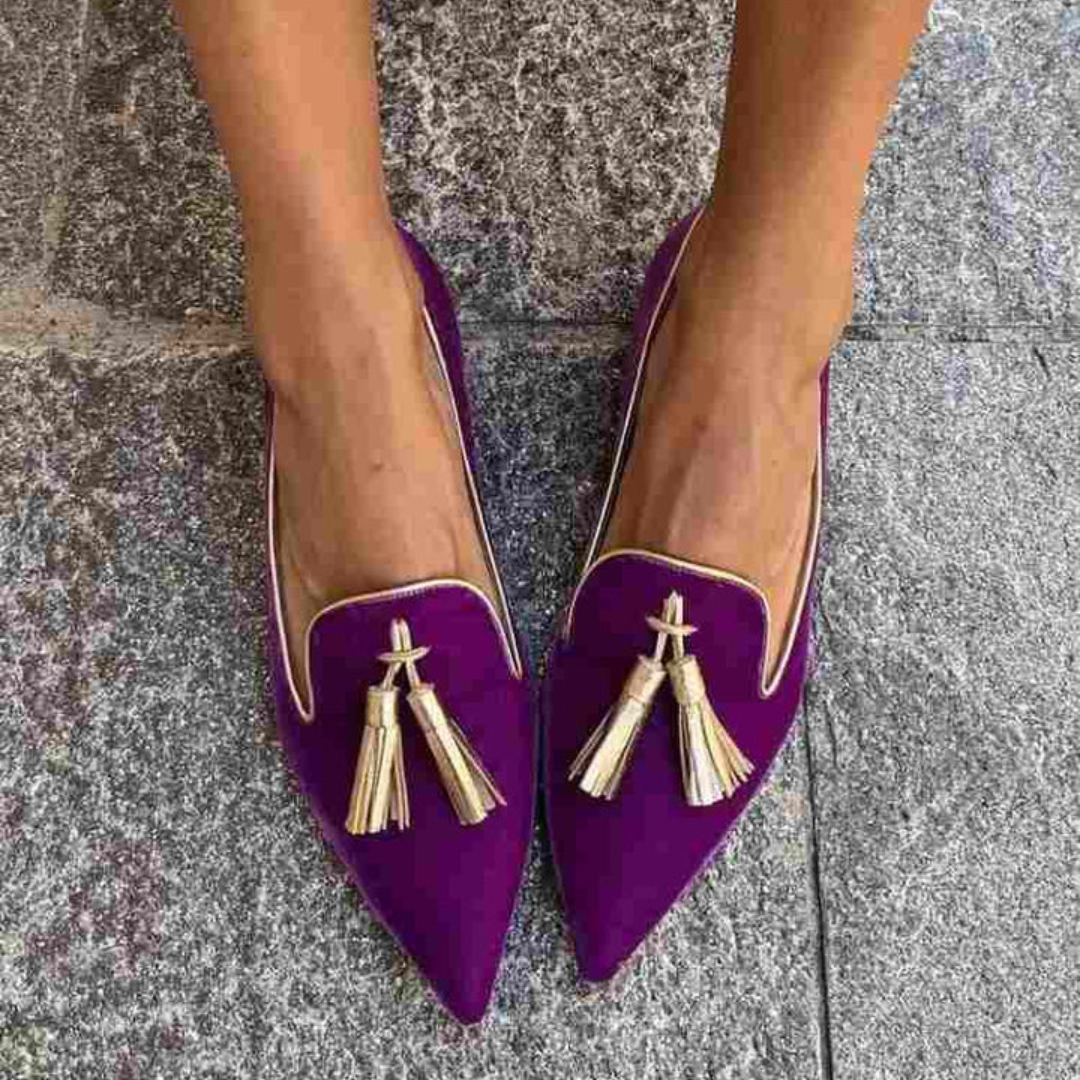 Portia - Bohemian Fringe Loafers – view 2