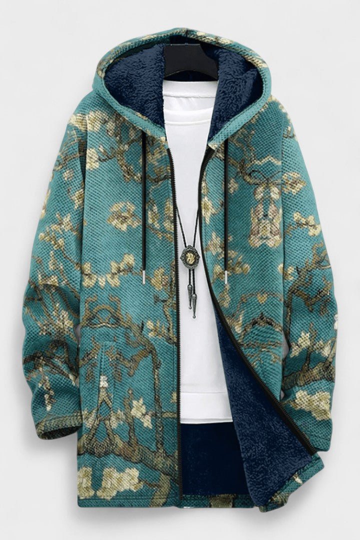 Fiadh blooming branch hooded cardigan for women | Ellie Dublin