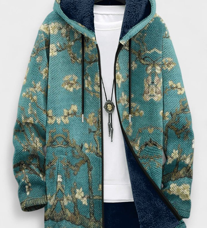 Fiadh blooming branch hooded cardigan for women | Ellie Dublin