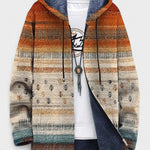 Tara modern geometric hooded cardigan | Ellie Dublin