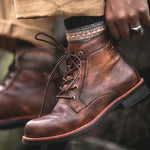 Fanum | Vintage-Inspired Men's Rounded Toe Boots – view 4