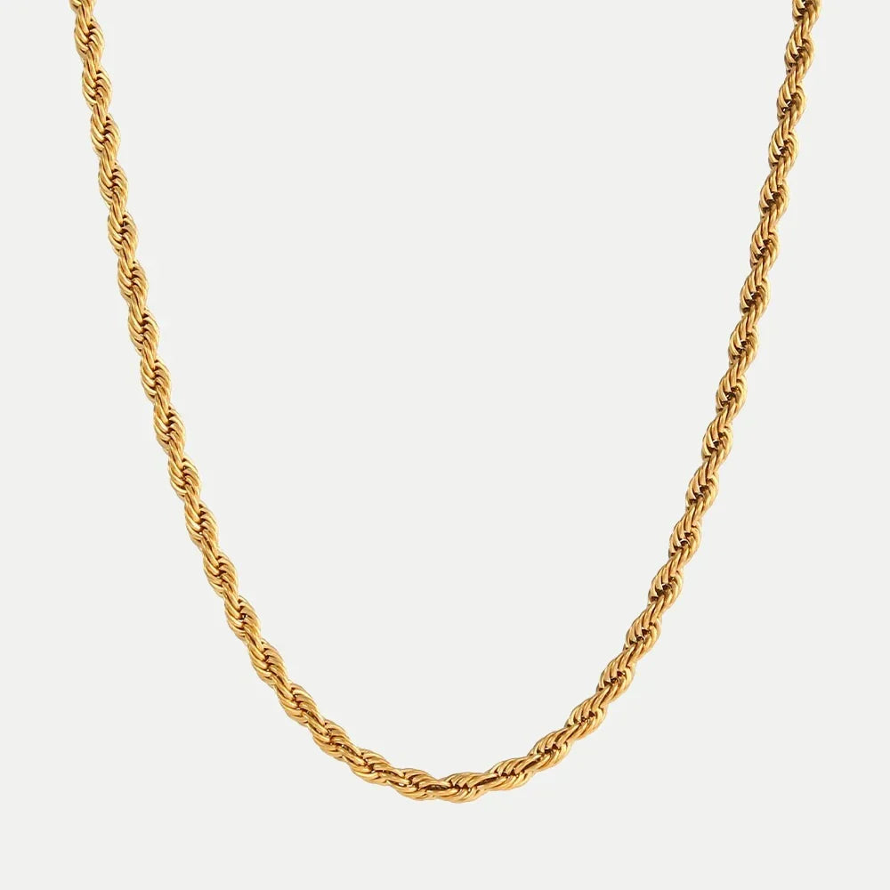 Hélène – Gold Necklace with Dotted Accents