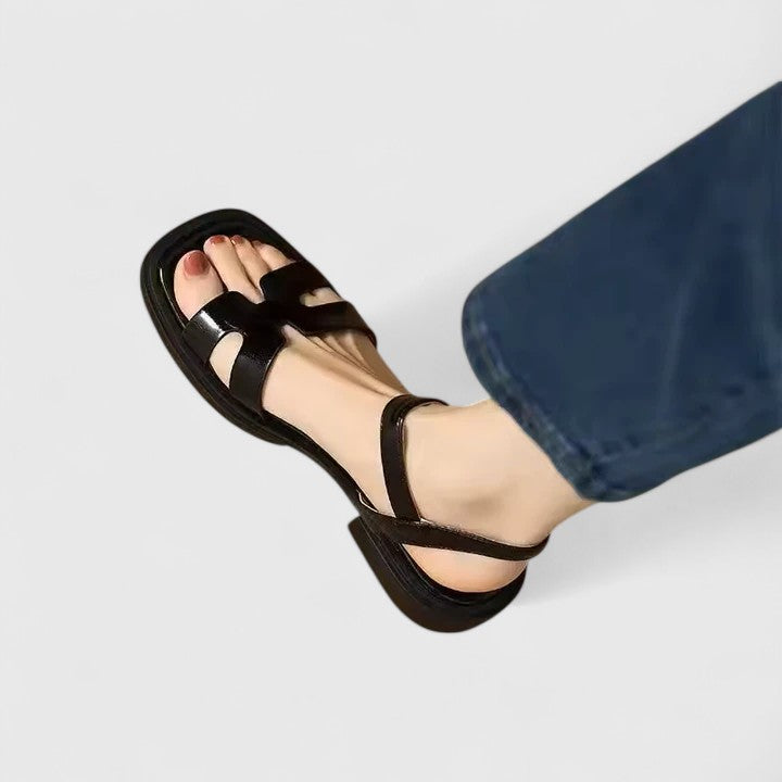 Deliane | Sophisticated Flat Sandals – view 2