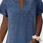 Christine | Elegant Denim Dress – view 2