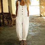 Maïwenn | Vintage dungarees with denim effect – view 4