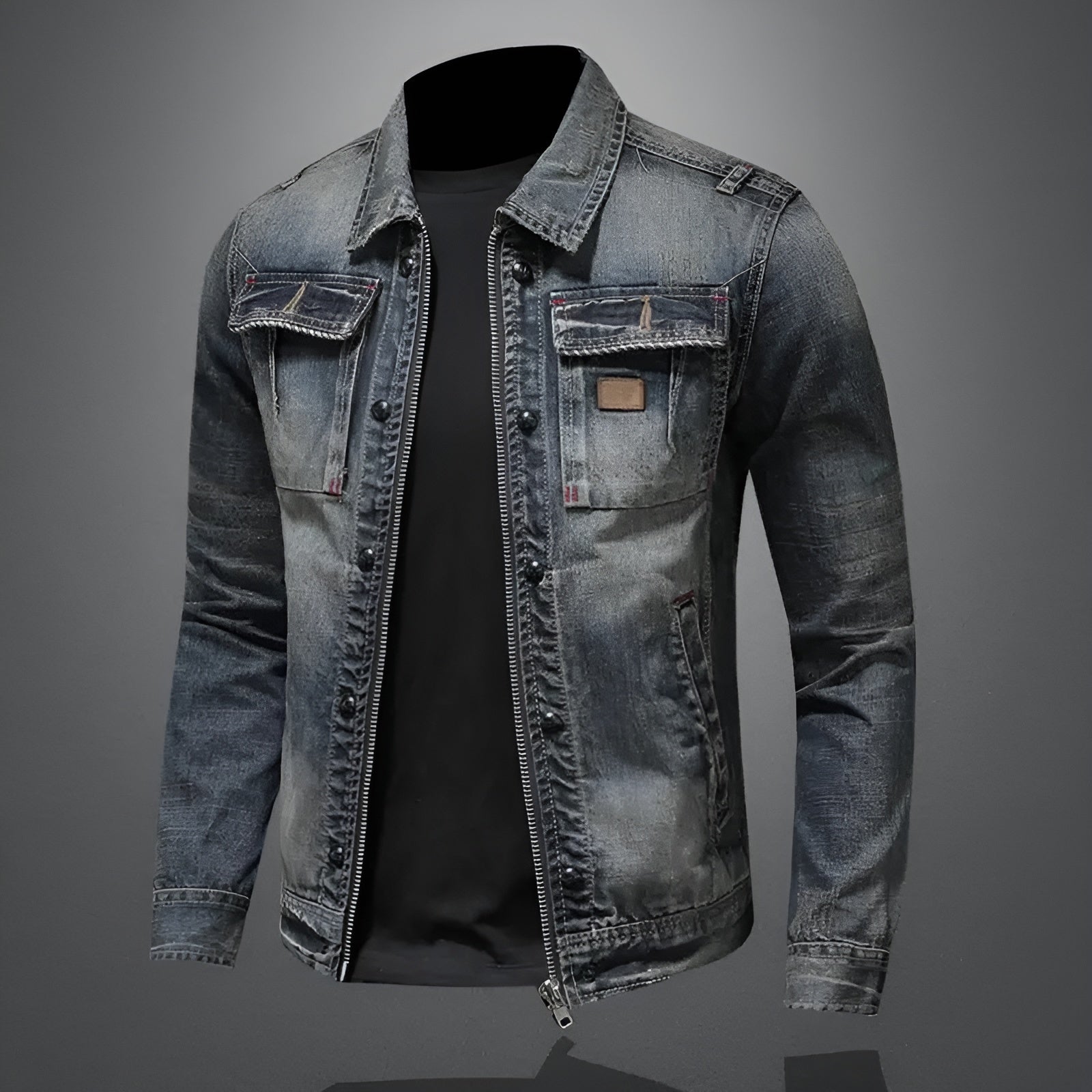 Carlo™ | Classic Vintage Denim Jacket – view 4